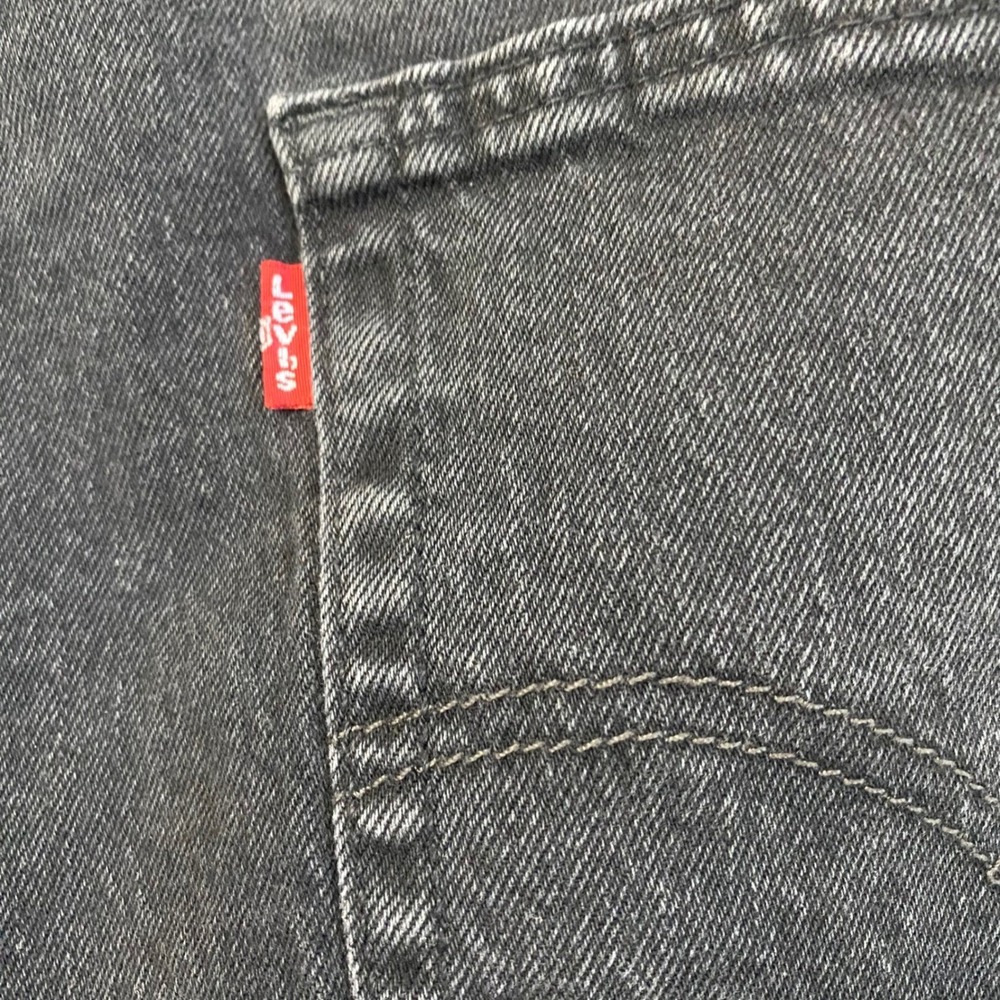 Levi Strauss Mens 505‎ Regular Fit Straight Leg Jeans Black Size 40x30 - Picture 8 of 9